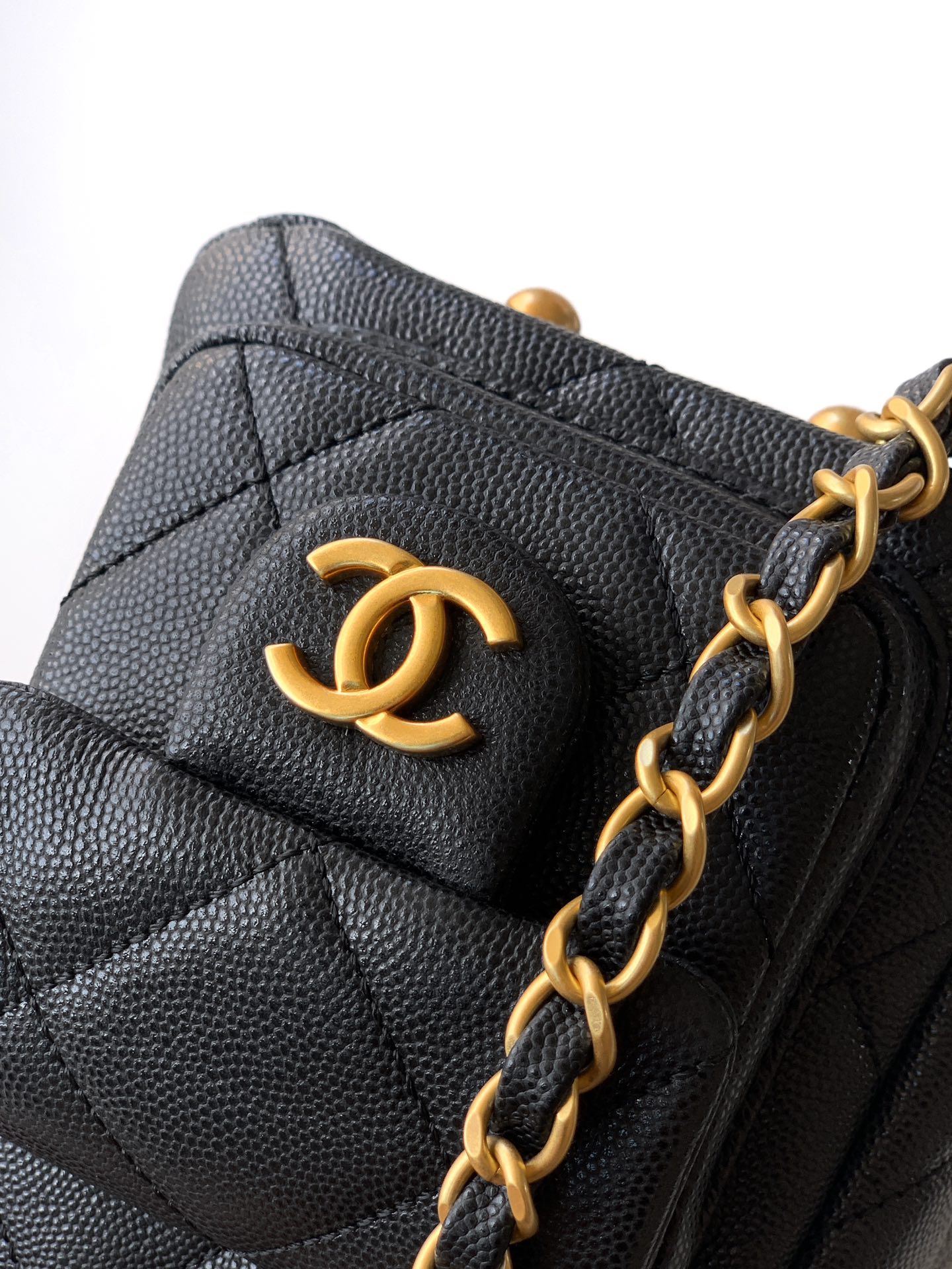 Chanel Basic Bag Cow Leather Black L