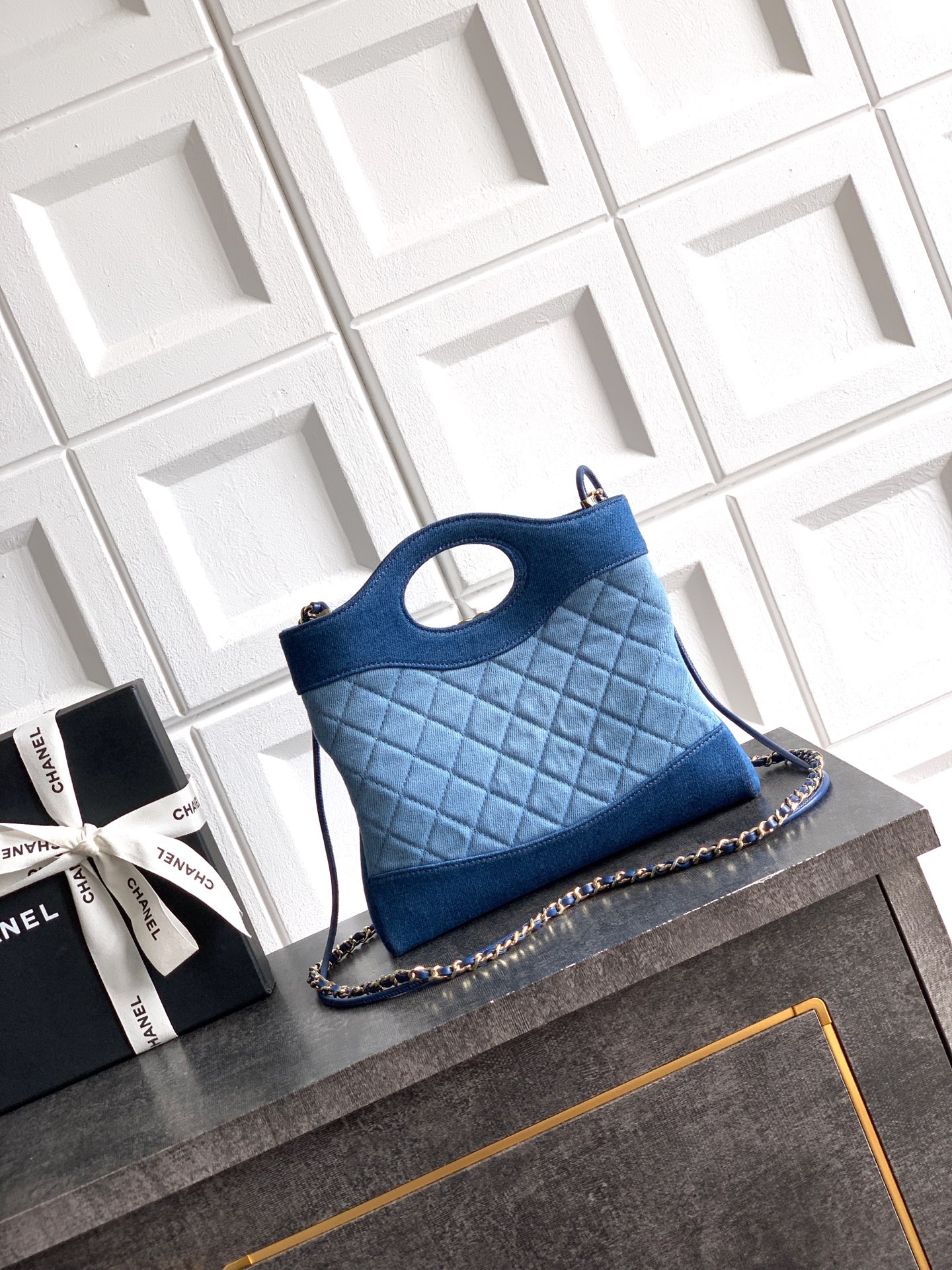 Chanel Basic Bag Blue M-l-s