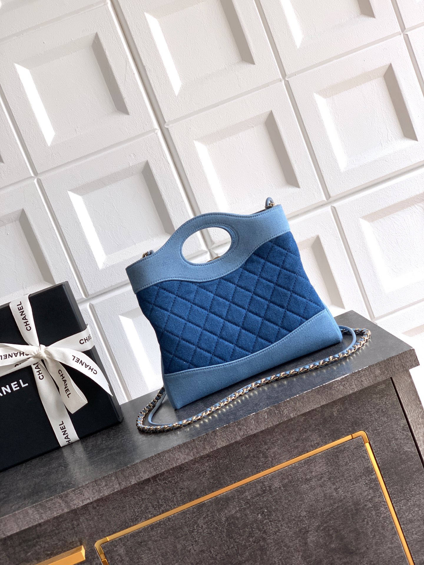 Chanel Basic Bag Blue M-l-s