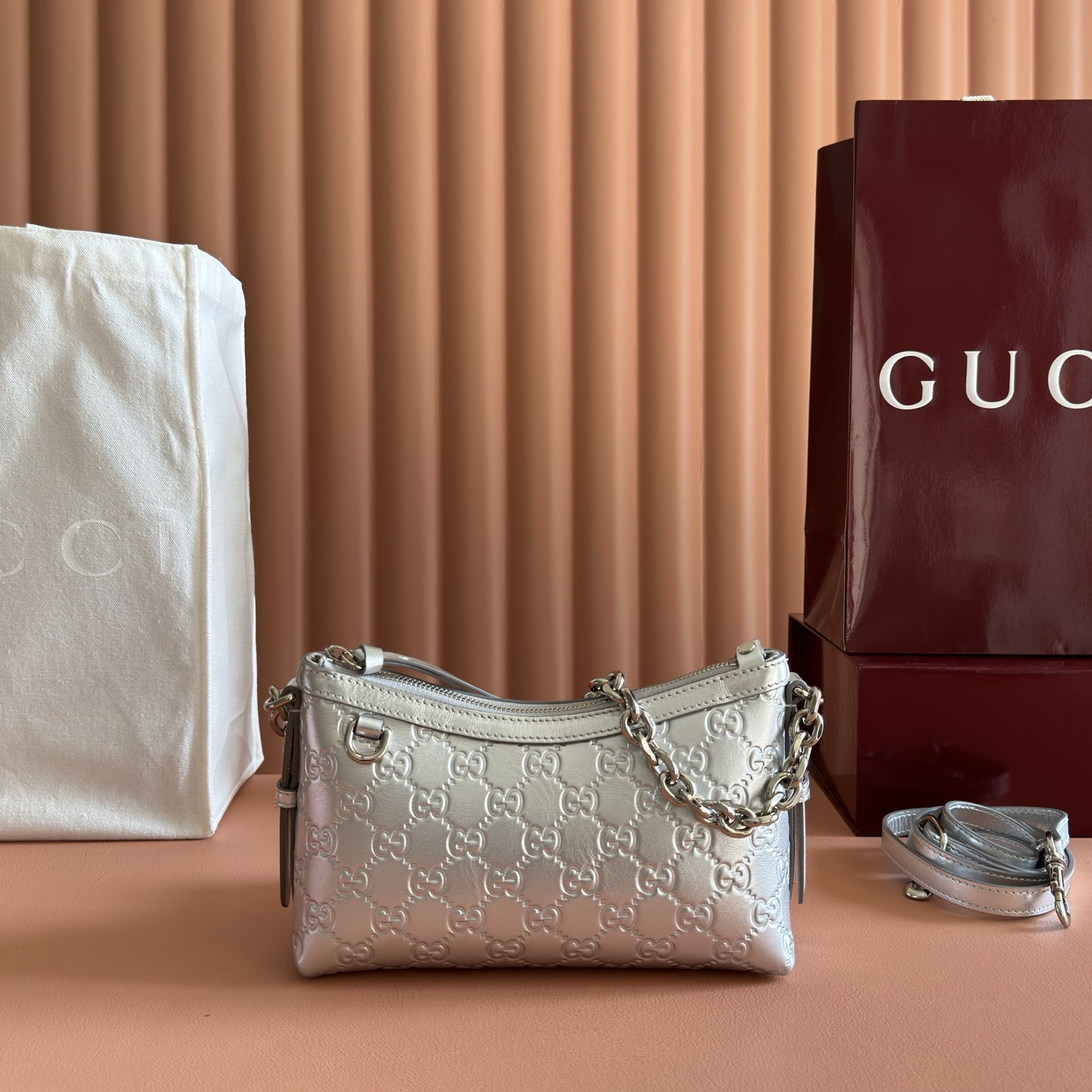 Gucci Basic Bag Brown M-l