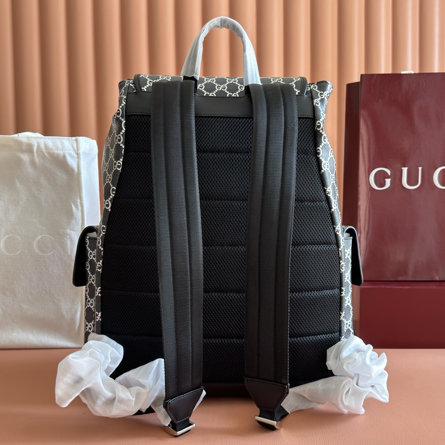 Gucci Backpack Canvas Black
