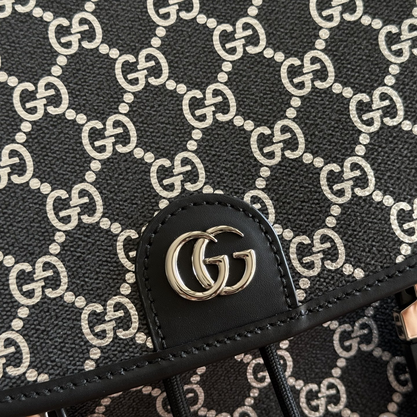 Gucci Backpack Canvas Black