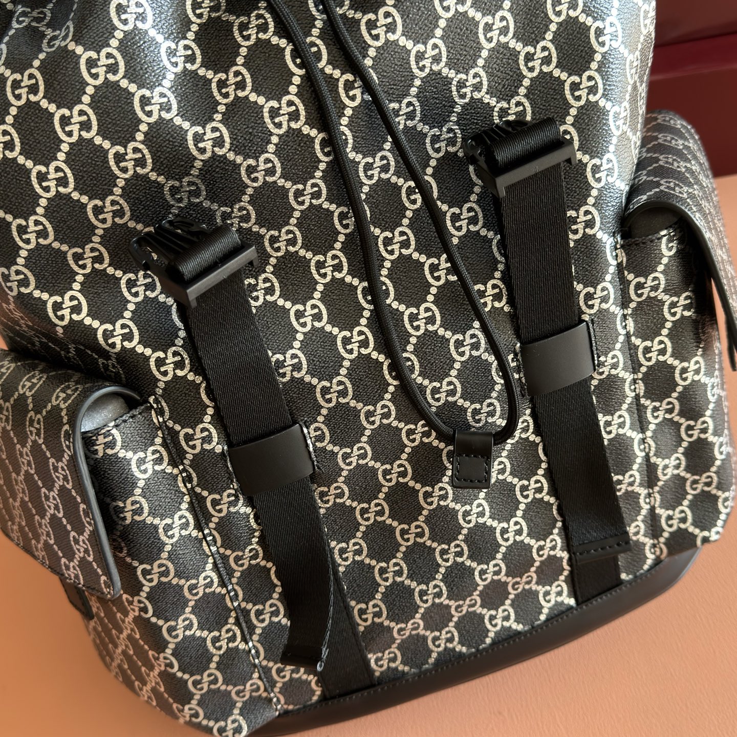 Gucci Backpack Canvas Black