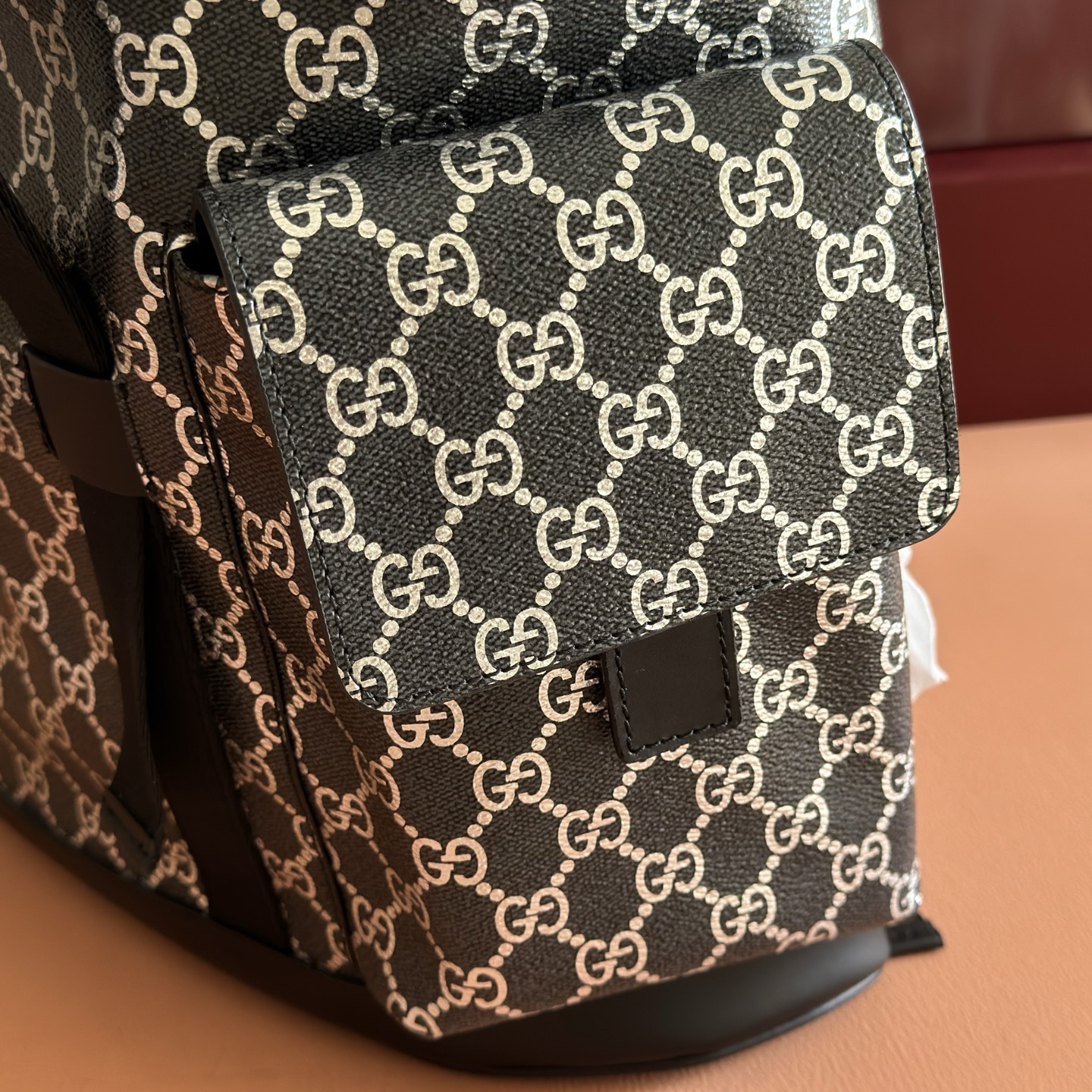 Gucci Backpack Canvas Black