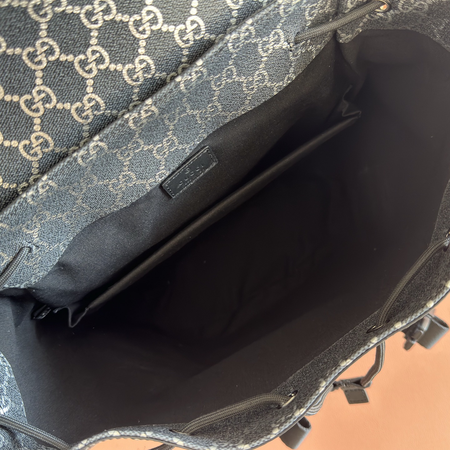 Gucci Backpack Canvas Black