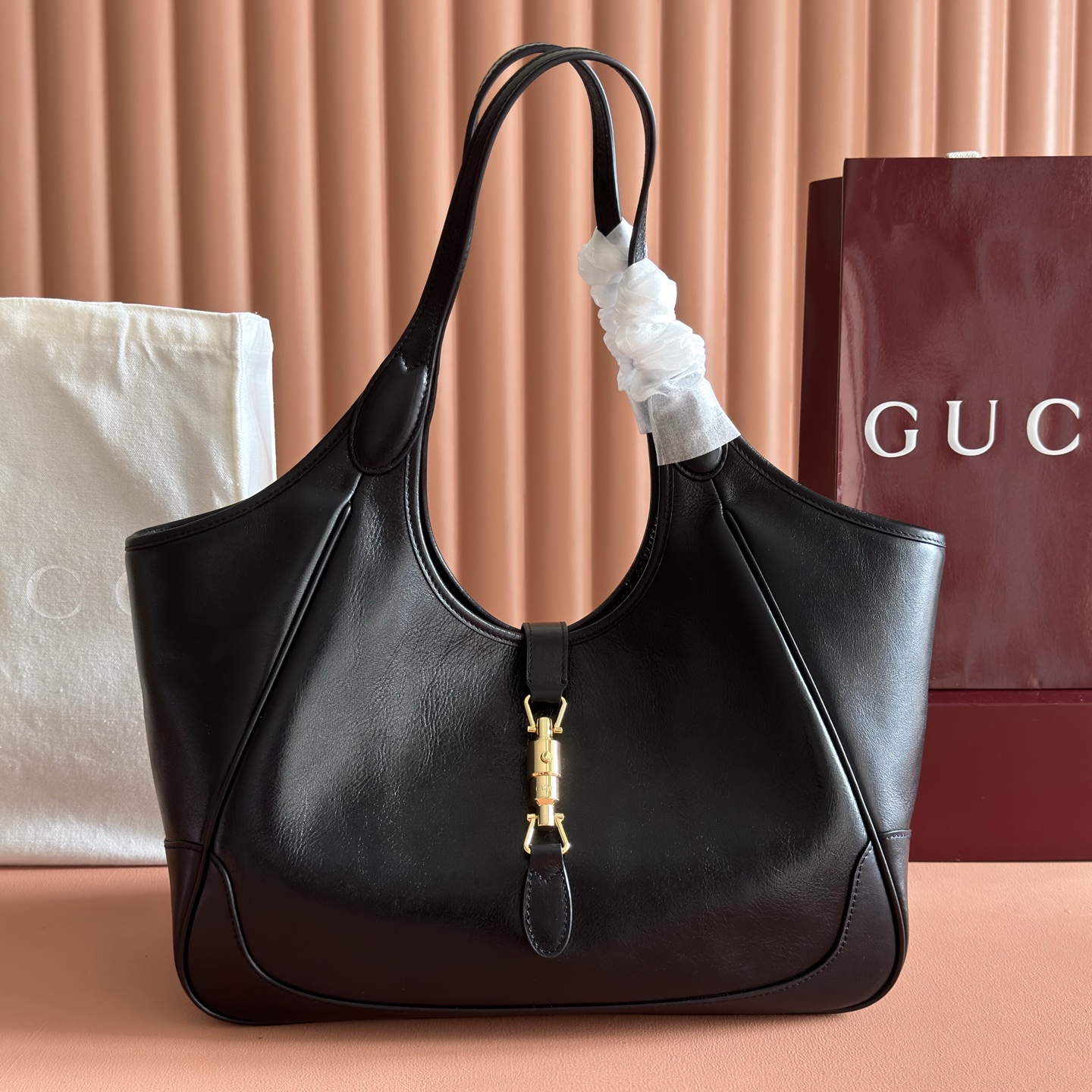 Gucci Tote Bag Canvas Brown