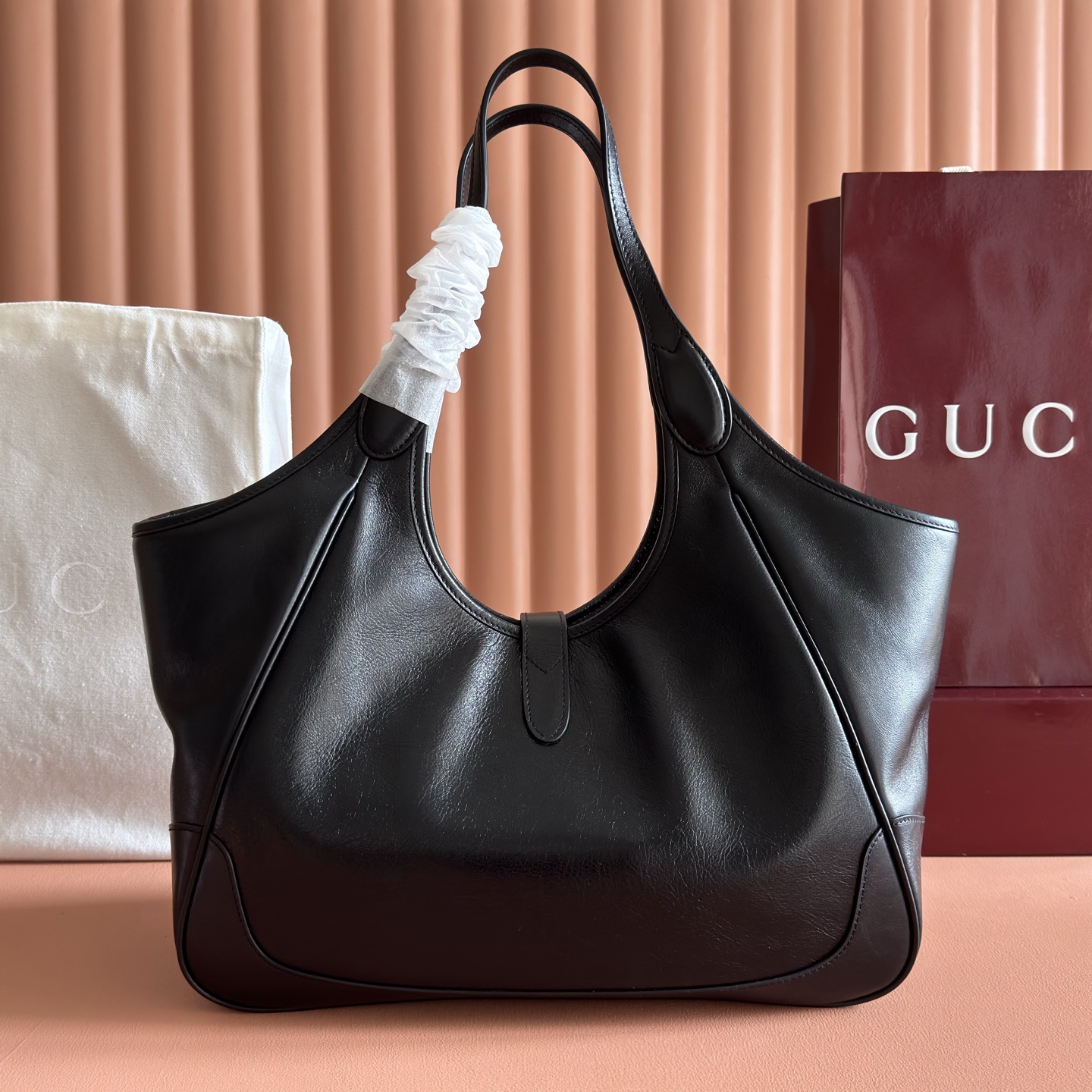 Gucci Tote Bag Canvas Brown