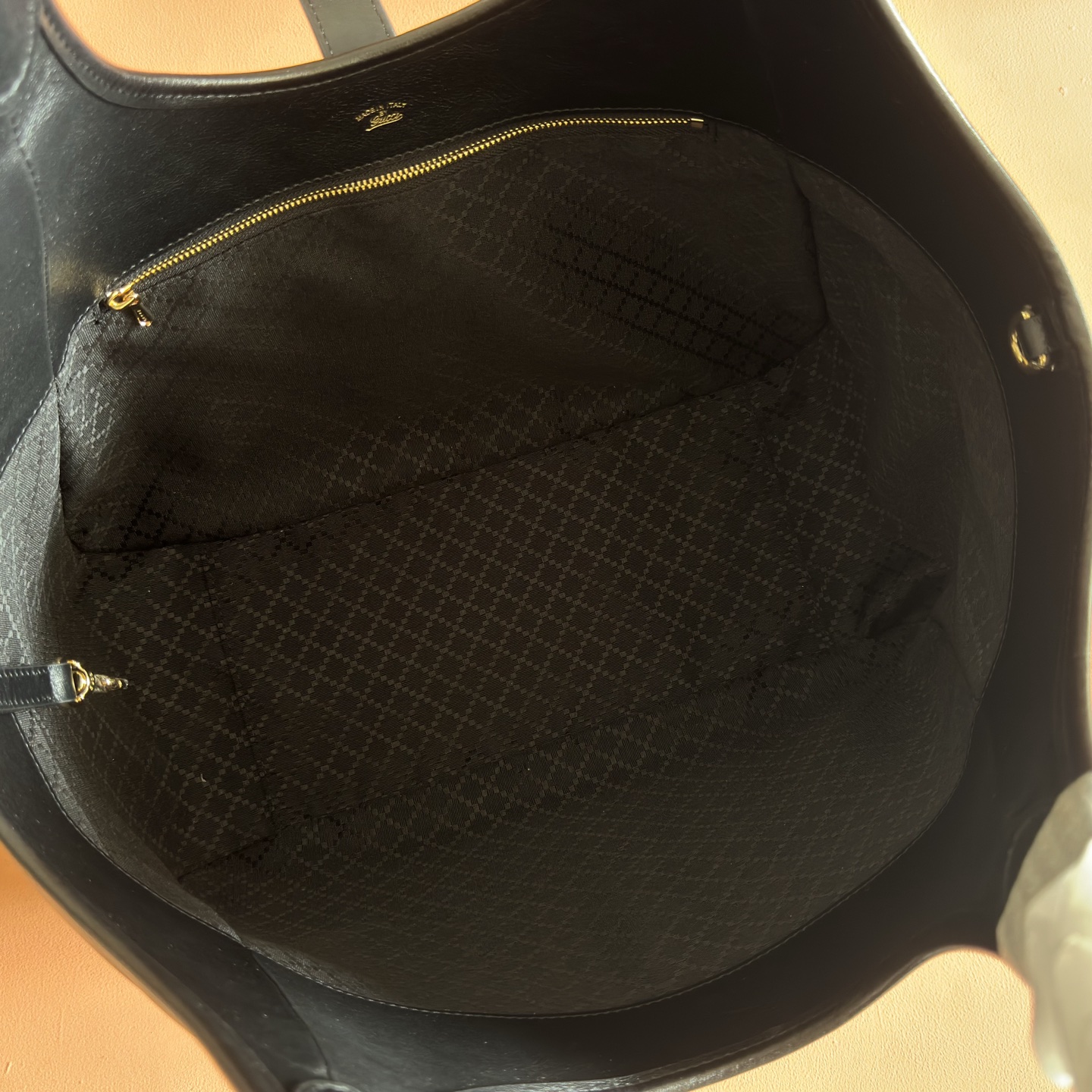 Gucci Tote Bag Canvas Brown