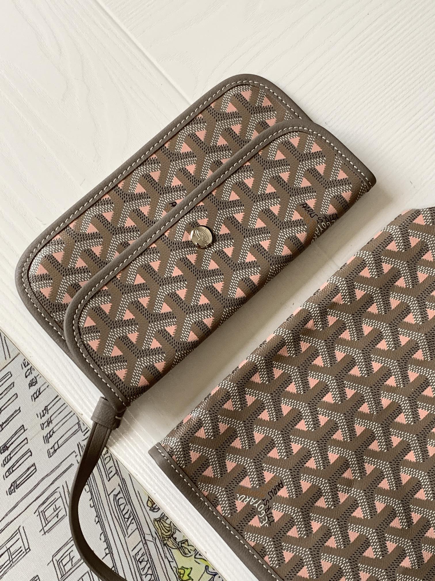 Goyard Basic Bag Canvas Pink M-l-s