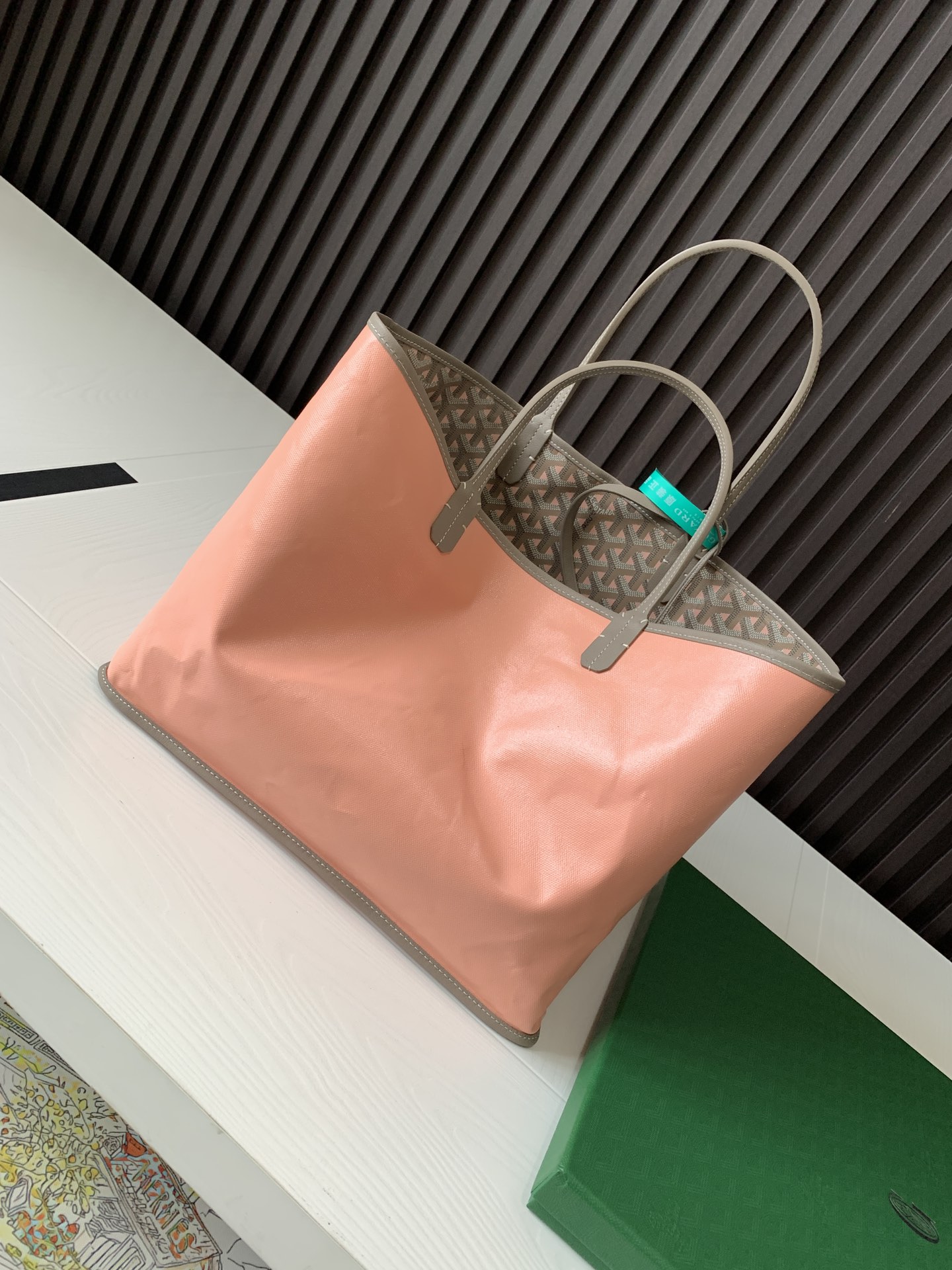 Goyard Basic Bag Canvas Pink M-l-s