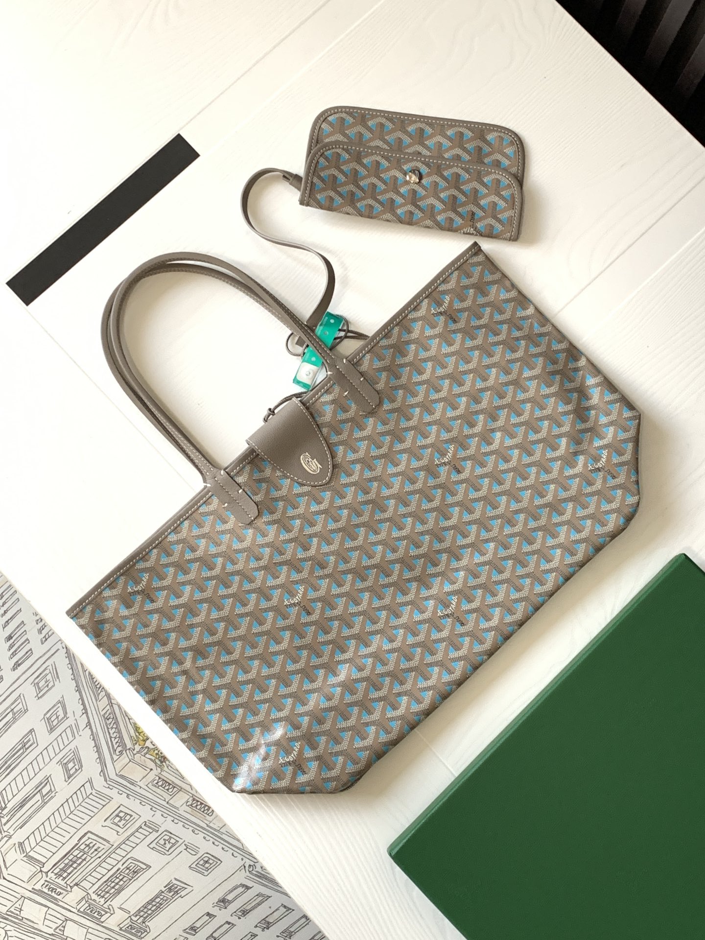 Goyard Basic Bag Canvas Pink M-l-s