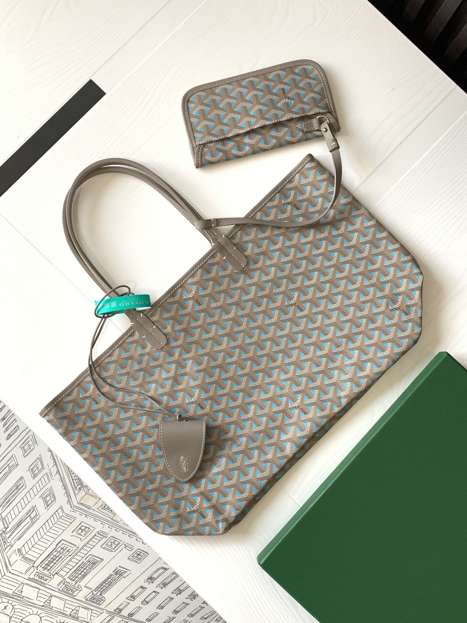 Goyard Basic Bag Canvas Pink M-l-s