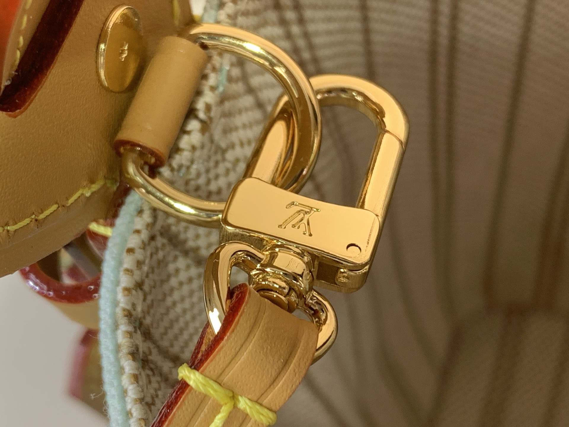 Louis Vuitton Basic Bag Canvas Gold M-l