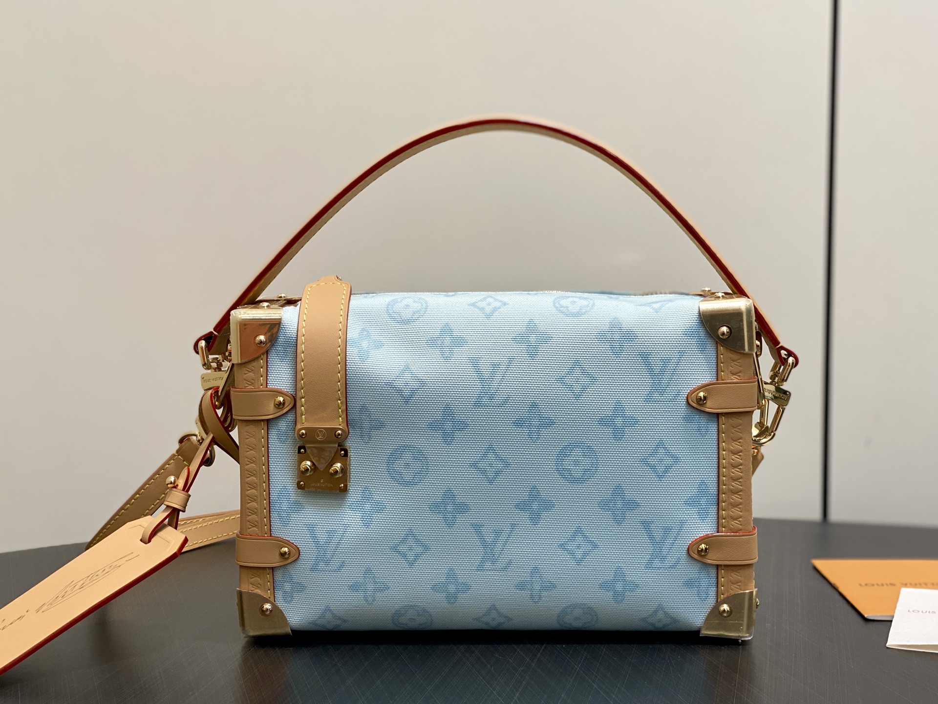 Louis Vuitton Basic Bag Cow Leather Gold M-l-s