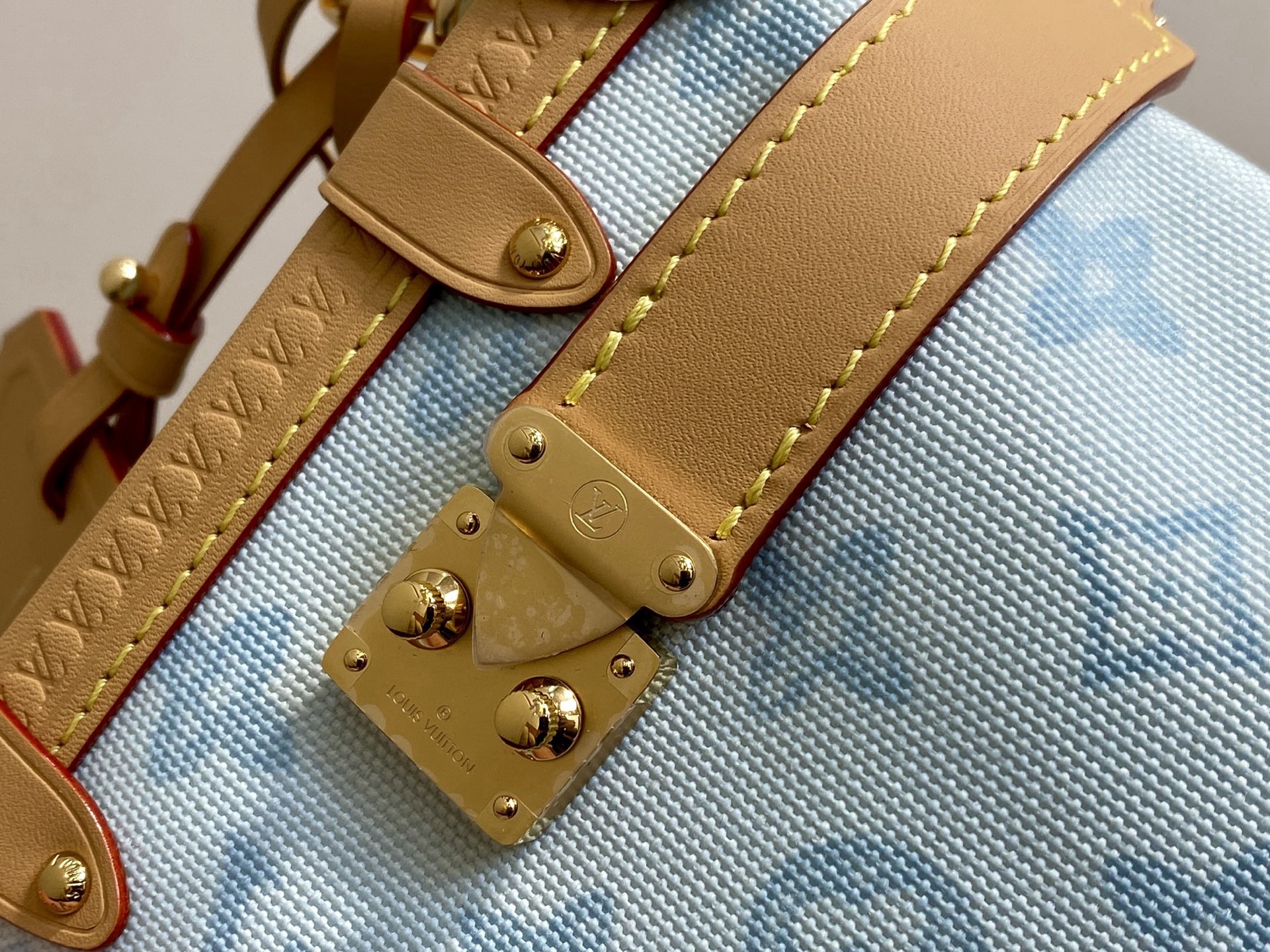 Louis Vuitton Basic Bag Cow Leather Gold M-l-s
