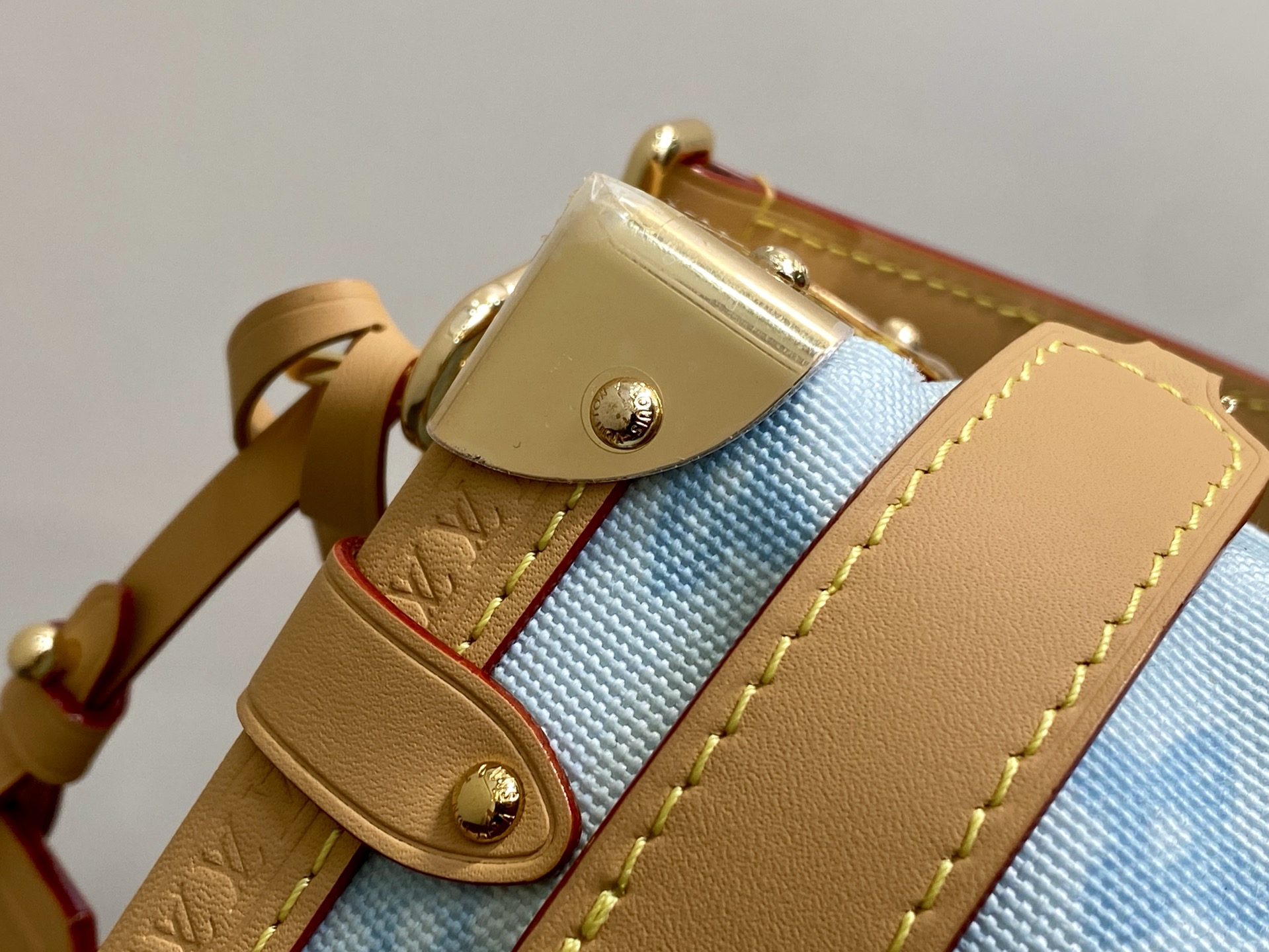 Louis Vuitton Basic Bag Cow Leather Gold M-l-s