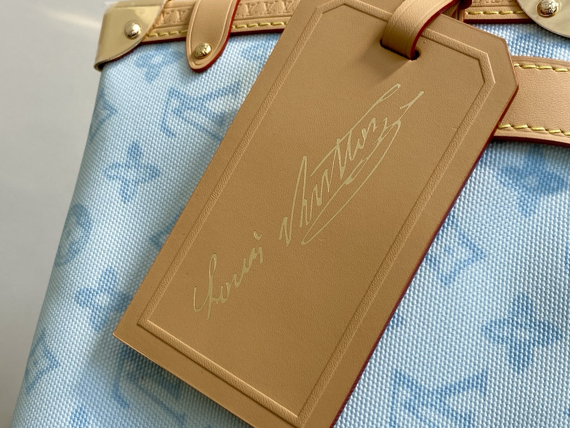 Louis Vuitton Basic Bag Cow Leather Gold M-l-s