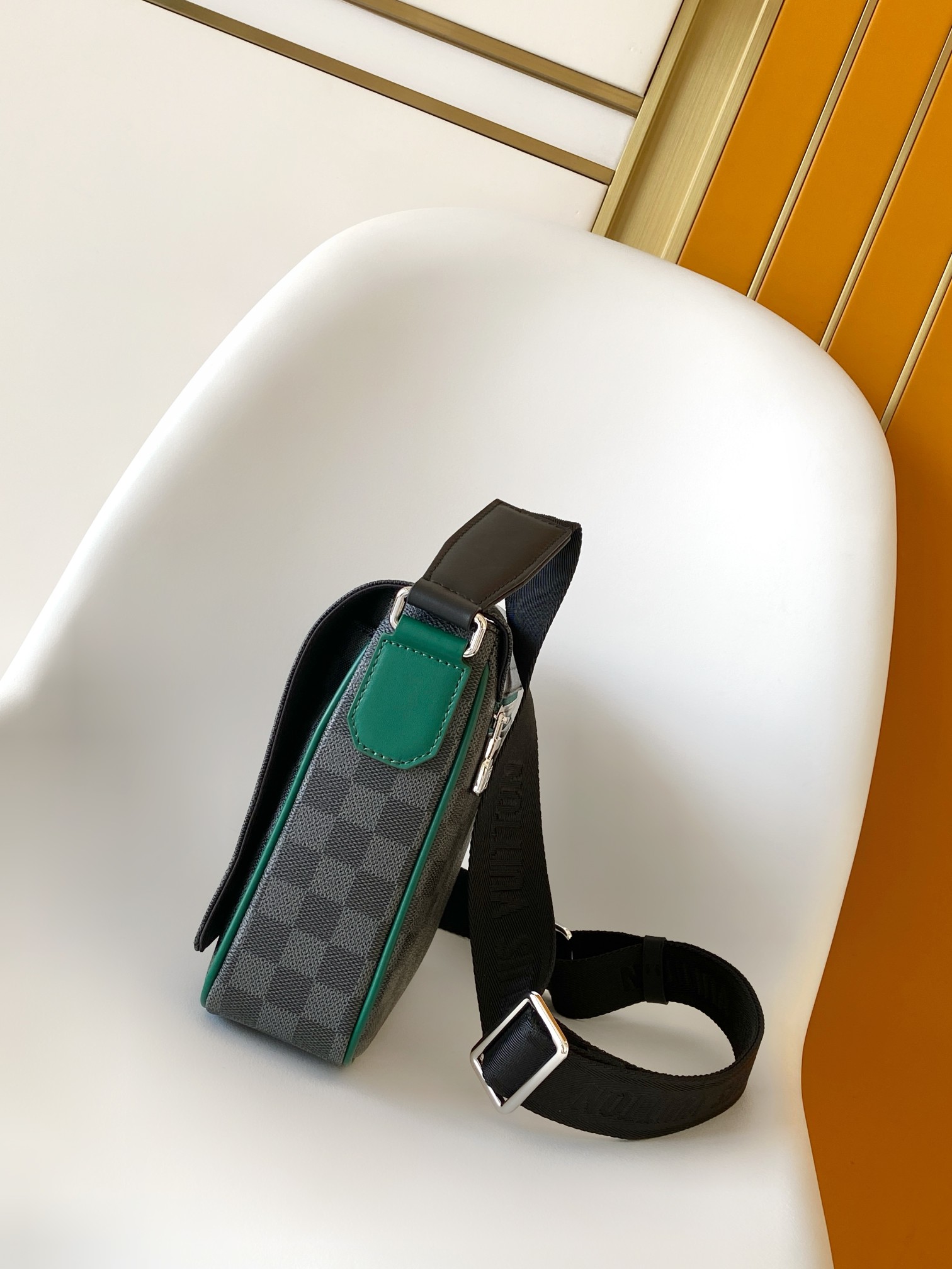 Louis Vuitton Messenger Bag Canvas Blue M-s