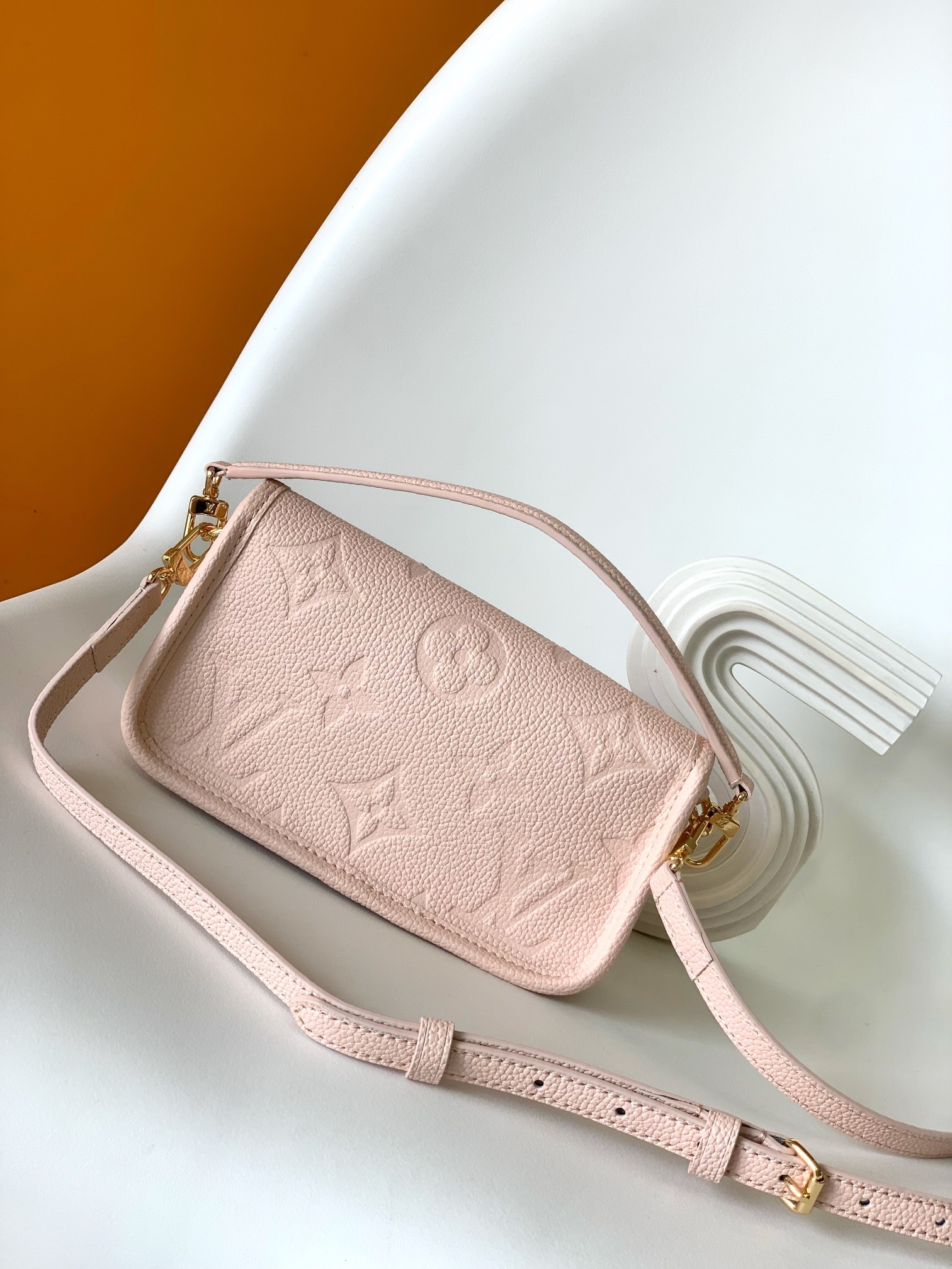 Louis Vuitton Basic Bag Cow Leather Blue M