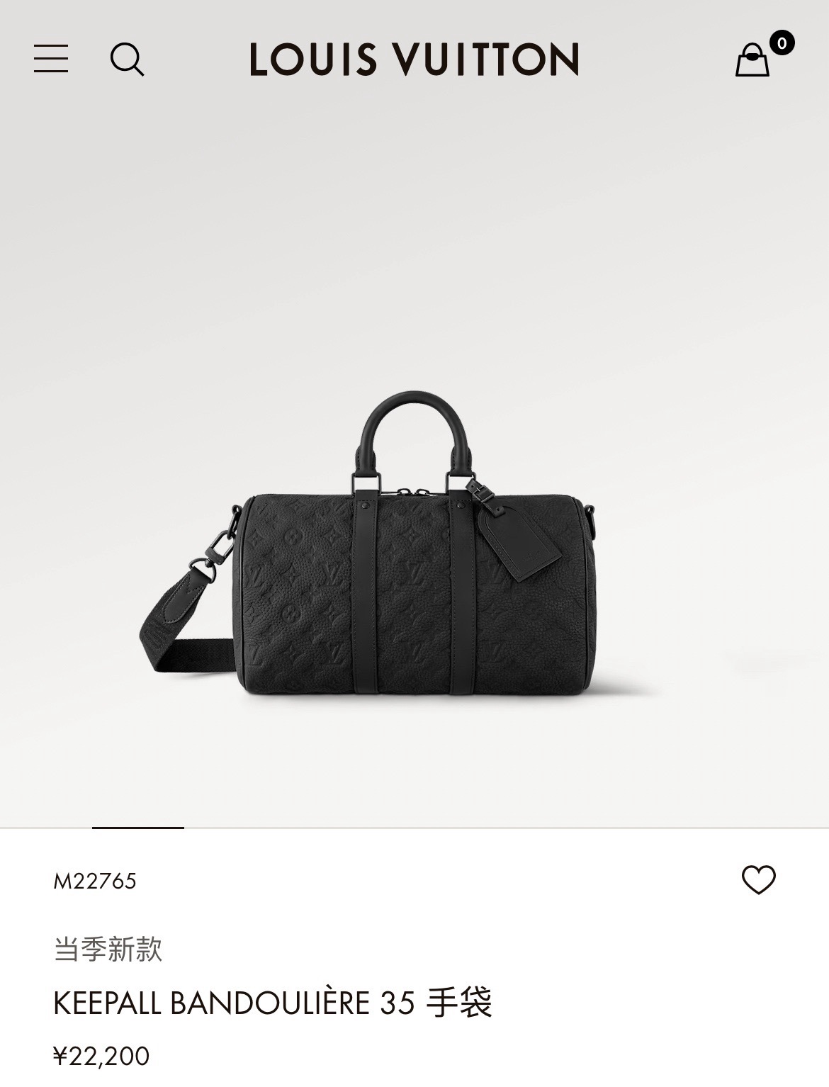 Louis Vuitton Basic Bag Cow Leather M-l-s