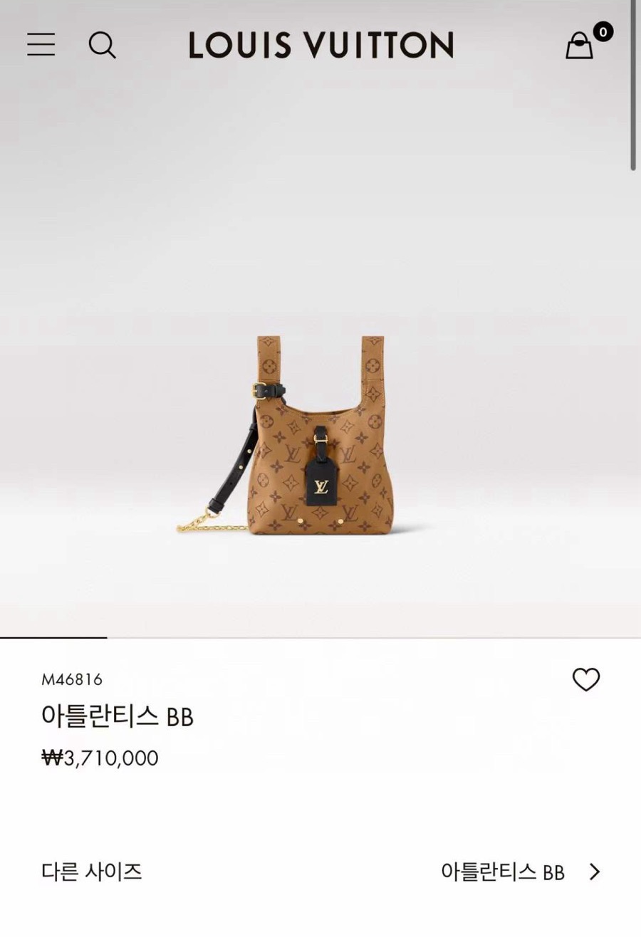 Louis Vuitton Tote Bag Cow Leather M-l-s