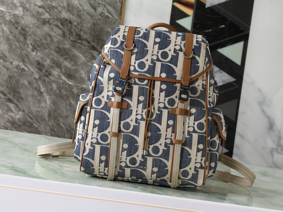 Dior Shoulder Bag Cow Leather Brown L