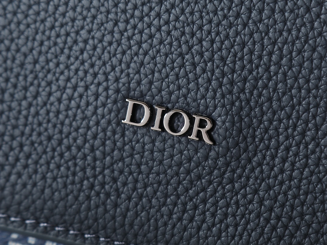 Dior Shoulder Bag Cow Leather Blue L
