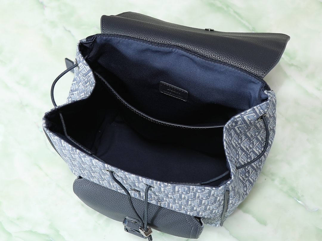 Dior Shoulder Bag Cow Leather Blue L