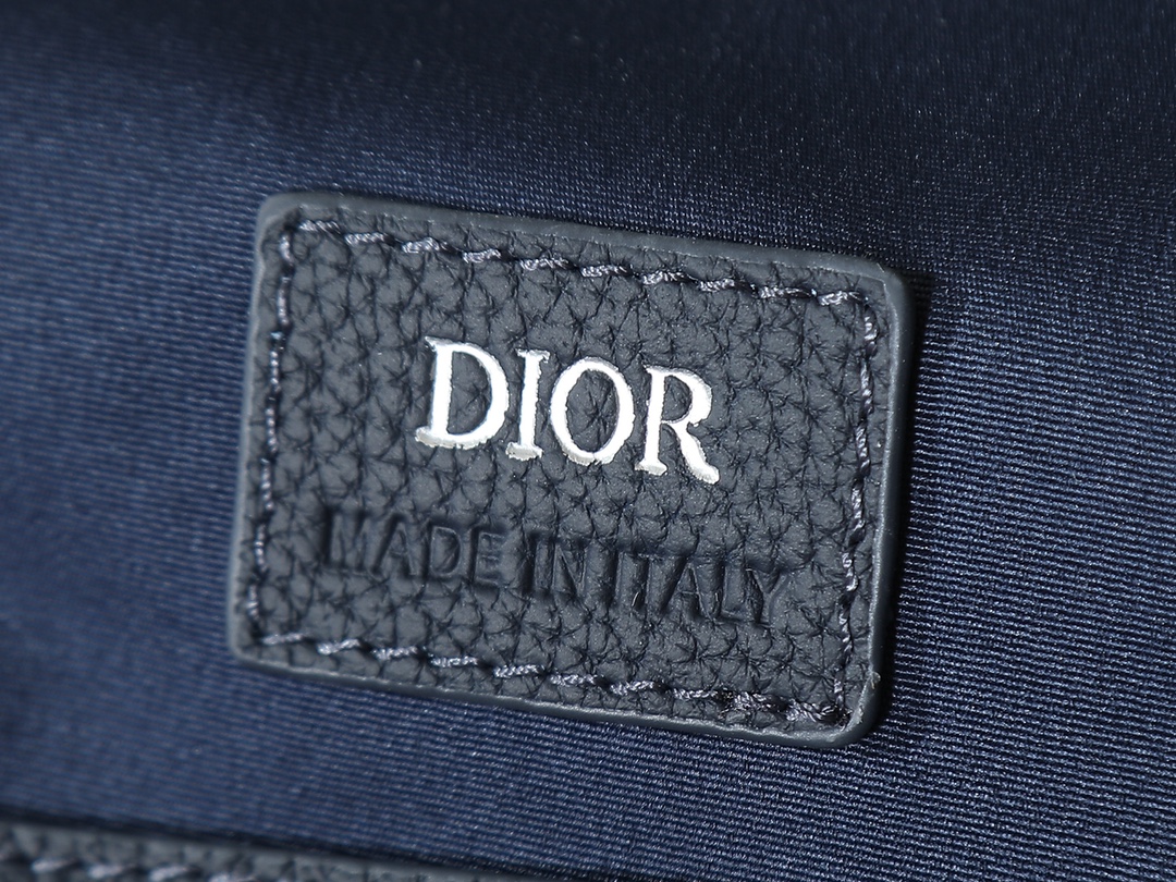 Dior Shoulder Bag Cow Leather Blue L