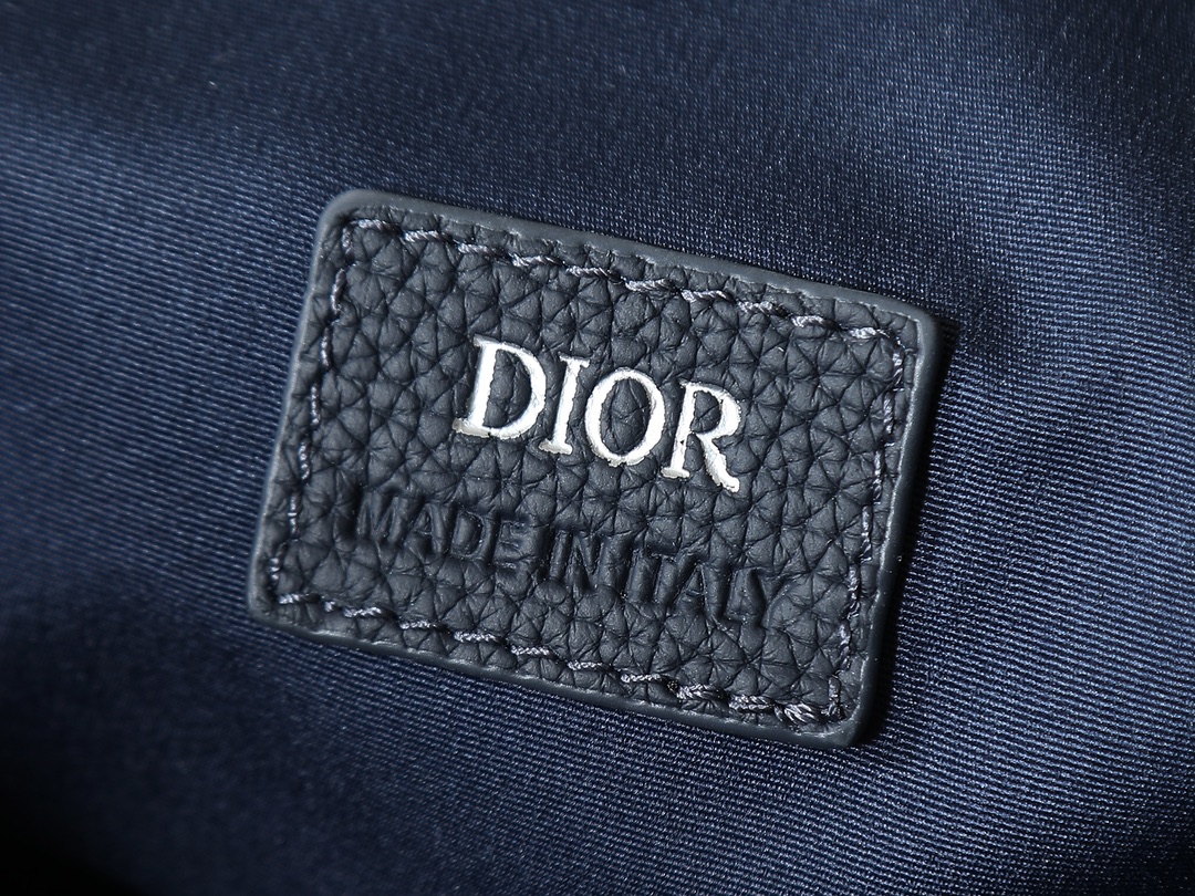 Dior Shoulder Bag Cow Leather Blue M-l-s