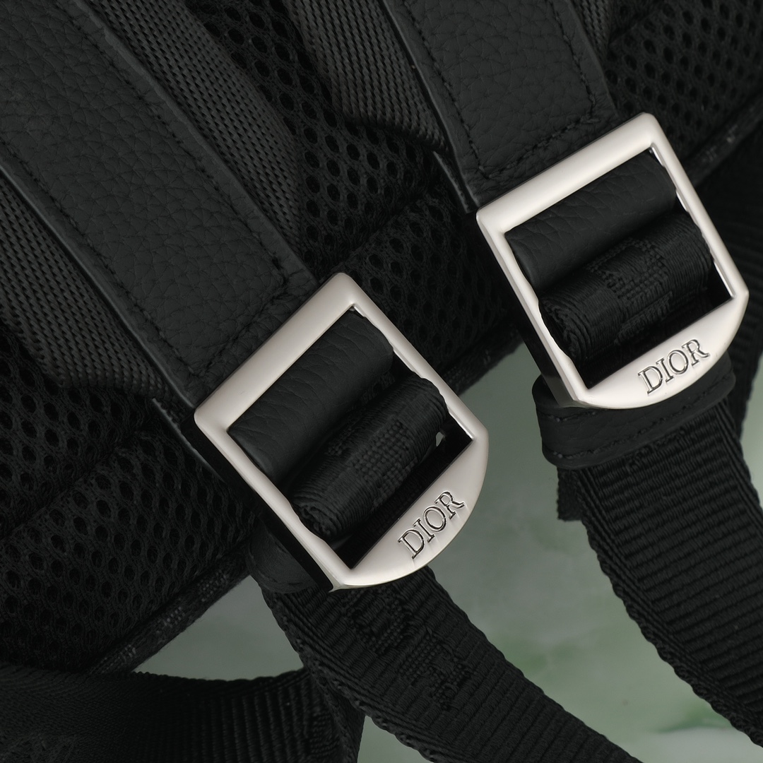 Dior Shoulder Bag Cow Leather Black L