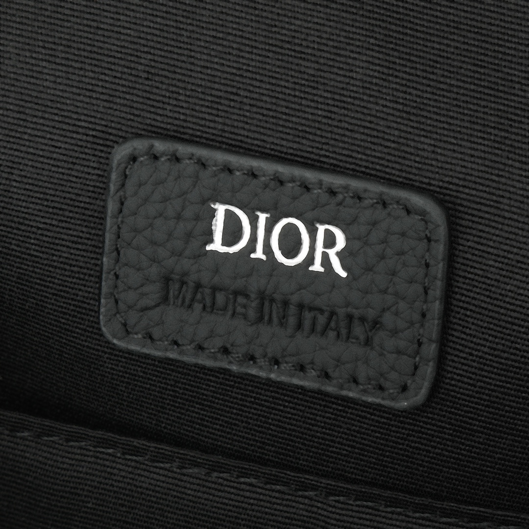 Dior Shoulder Bag Cow Leather Black L