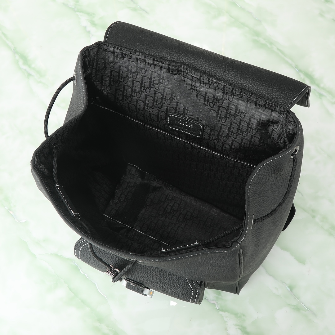 Dior Shoulder Bag Cow Leather Black