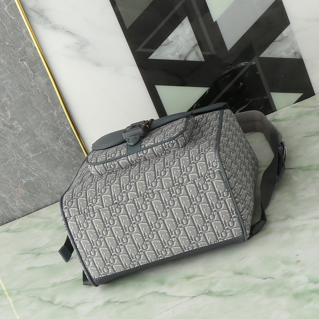 Dior Shoulder Bag Cow Leather Gray L-s