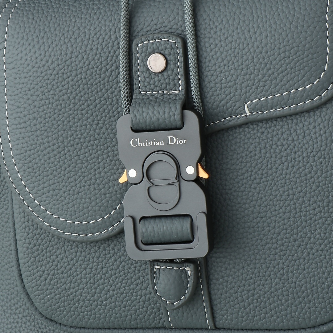 Dior Shoulder Bag Cow Leather Gray L