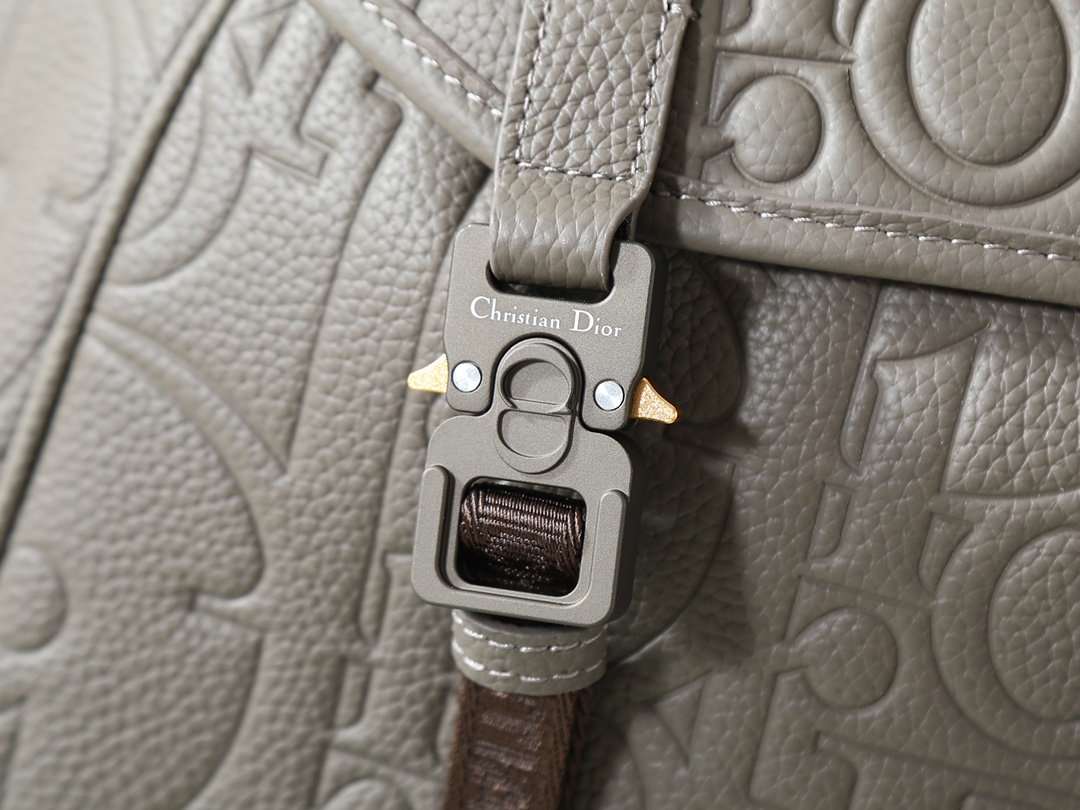 Dior Shoulder Bag Cow Leather Gray L-s-205l