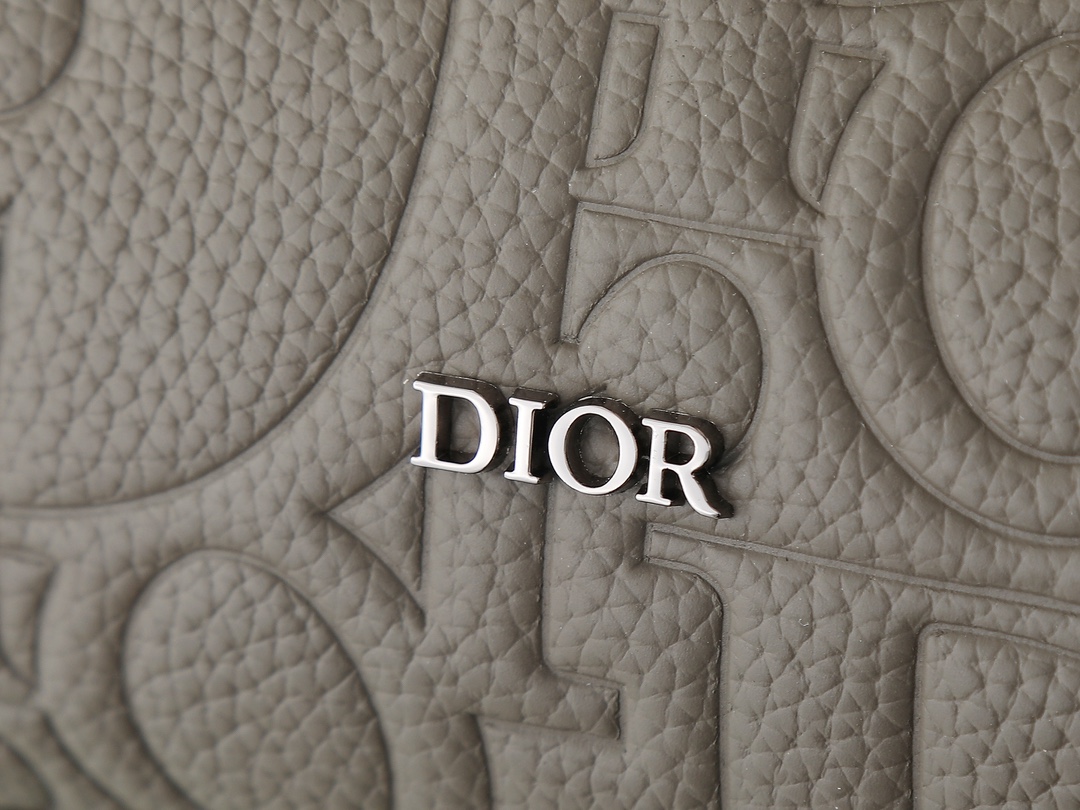 Dior Shoulder Bag Cow Leather Gray L-s-205l