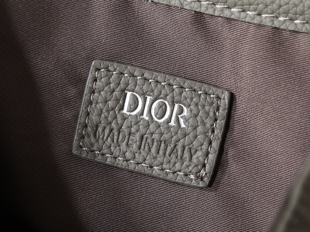 Dior Shoulder Bag Cow Leather Gray L-s-205l