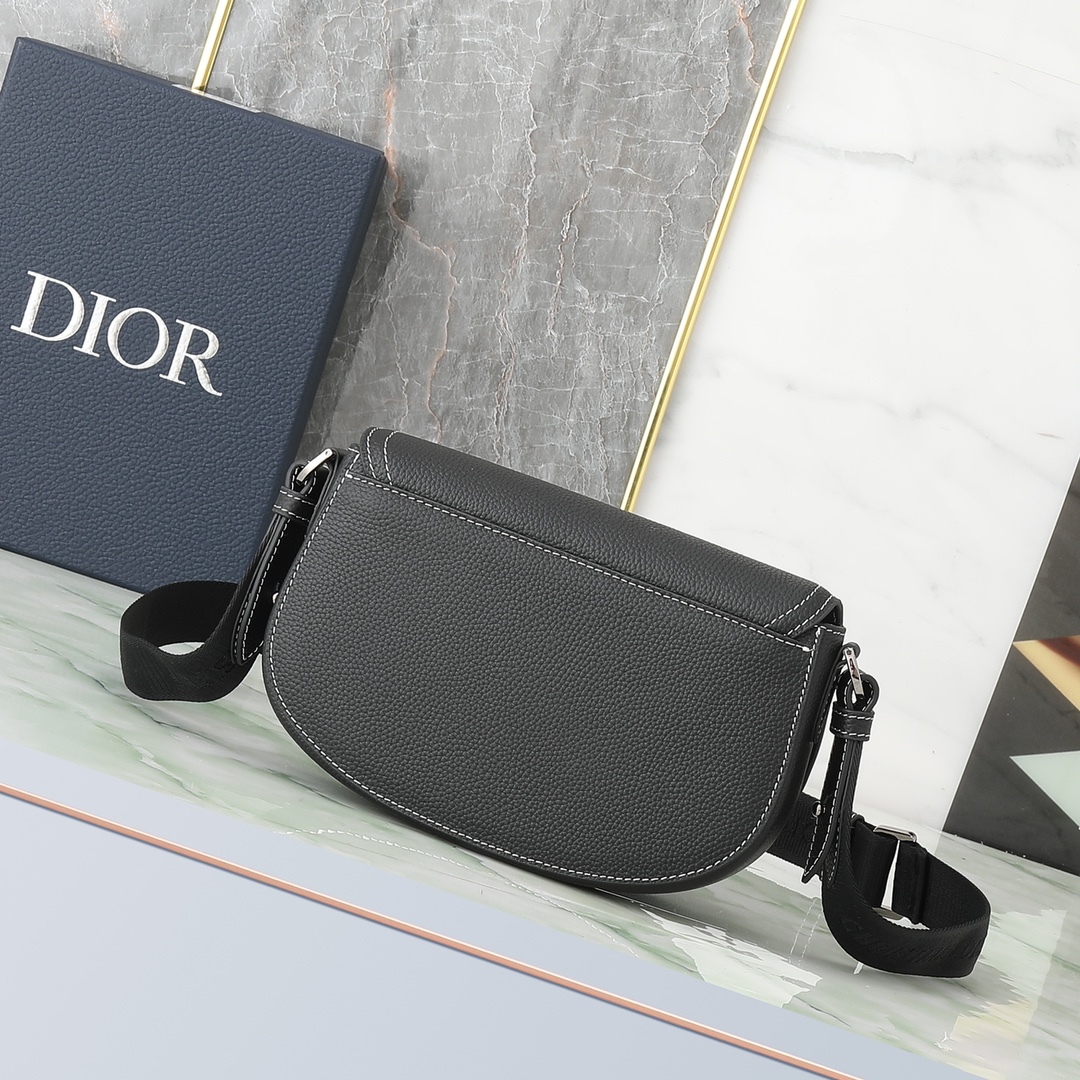 Dior Messenger Bag Cow Leather Black S
