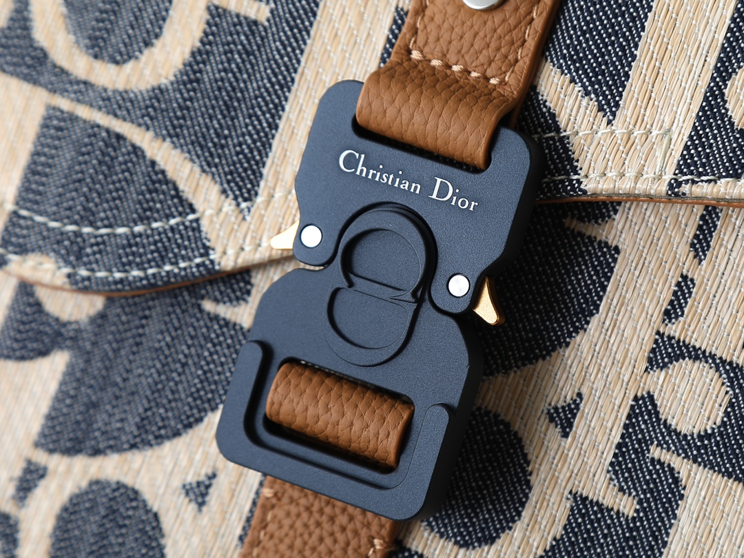 Dior Messenger Bag Cow Leather Brown M-l