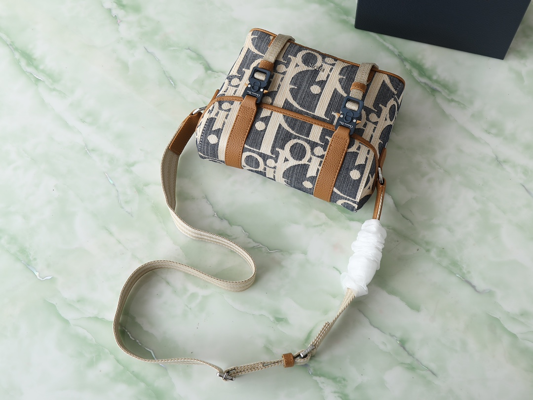 Dior Messenger Bag Cow Leather Brown L