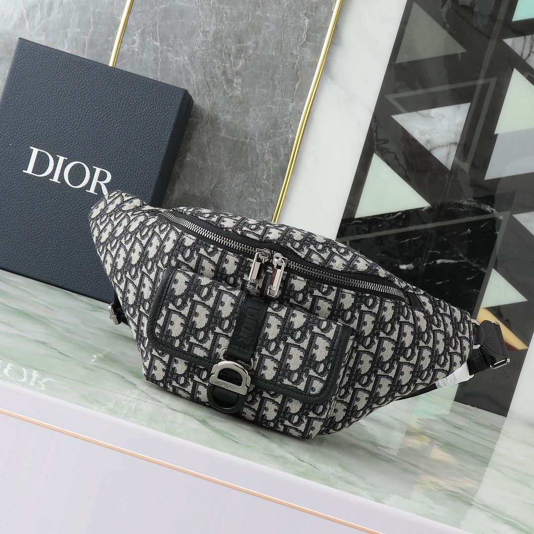 Dior Basic Bag Cow Leather Black L-s