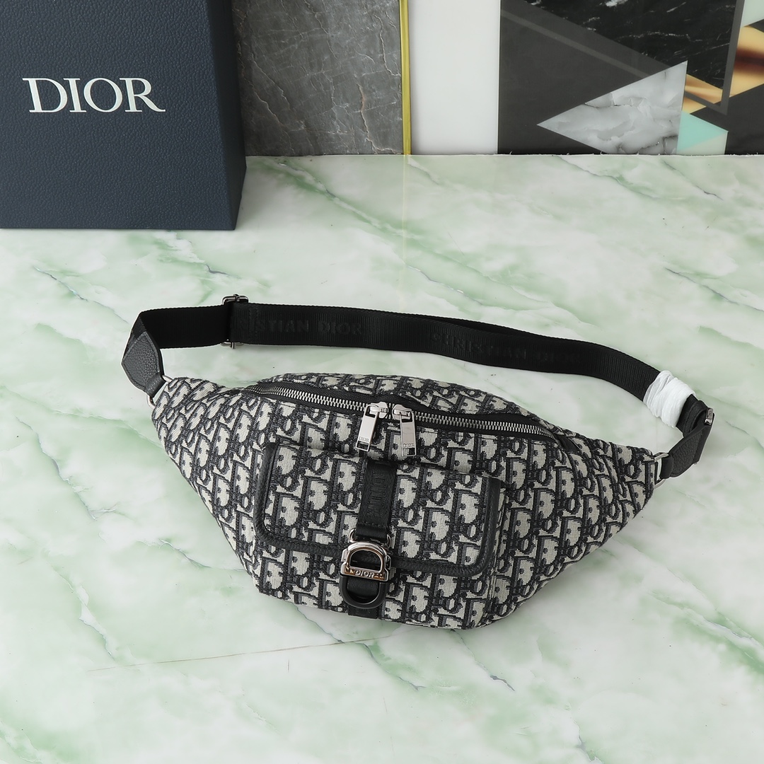 Dior Basic Bag Cow Leather Black L-s