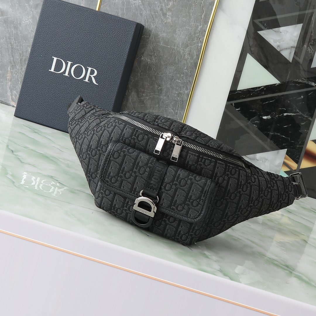 Dior Basic Bag Cow Leather Black L-s