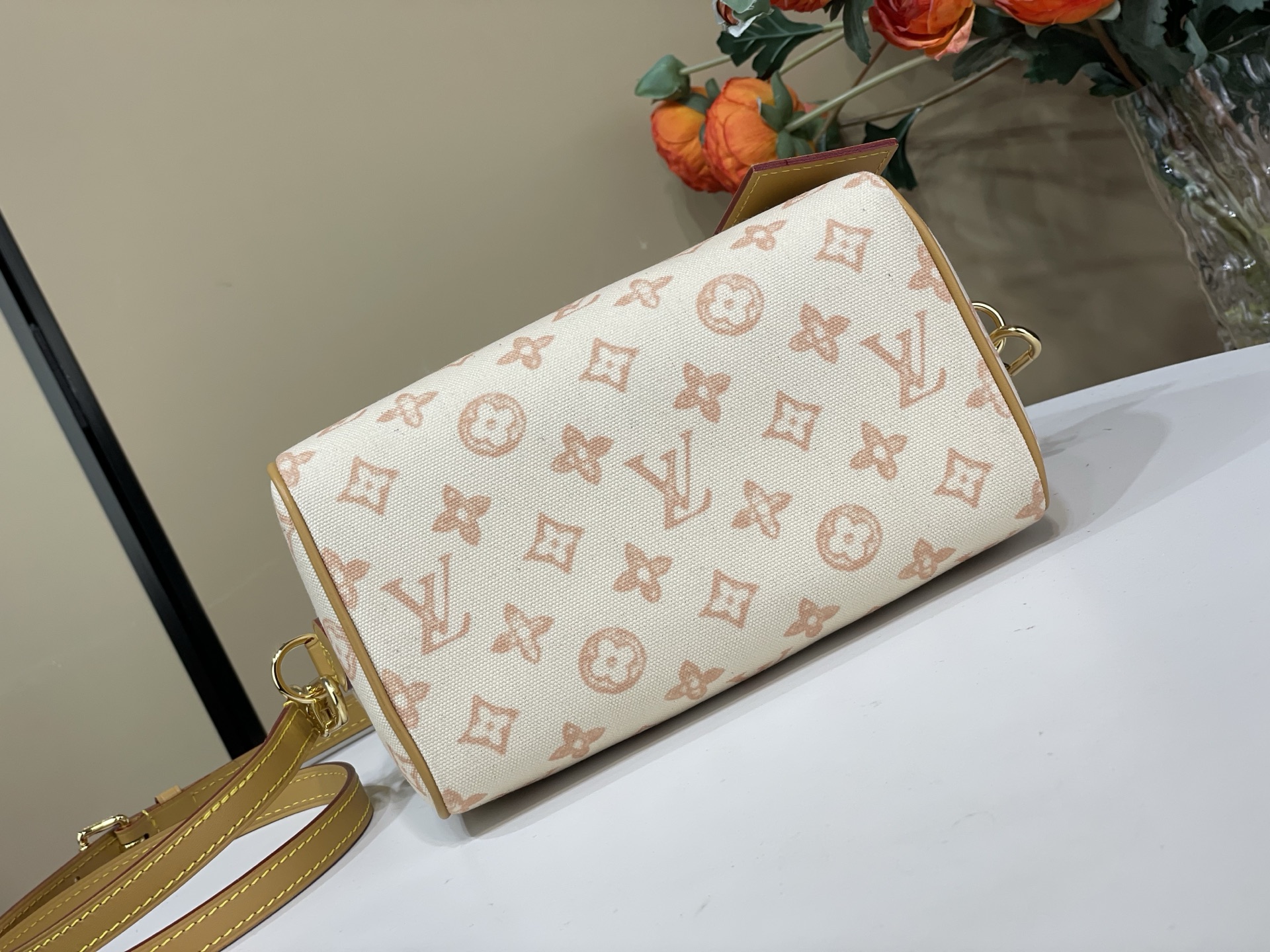 Louis Vuitton Basic Bag Cow Leather White M-l-s