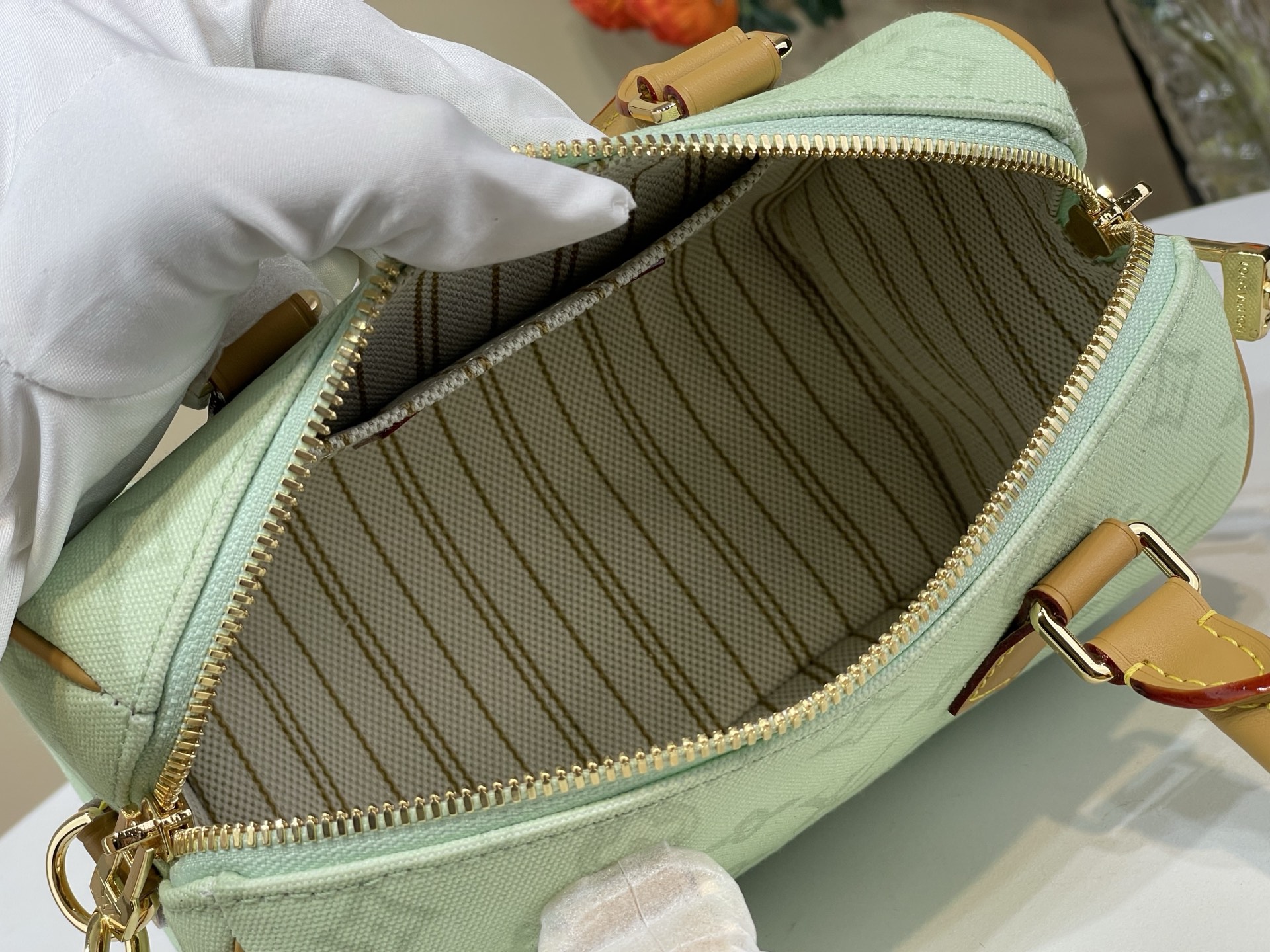 Louis Vuitton Basic Bag Cow Leather White M-l-s