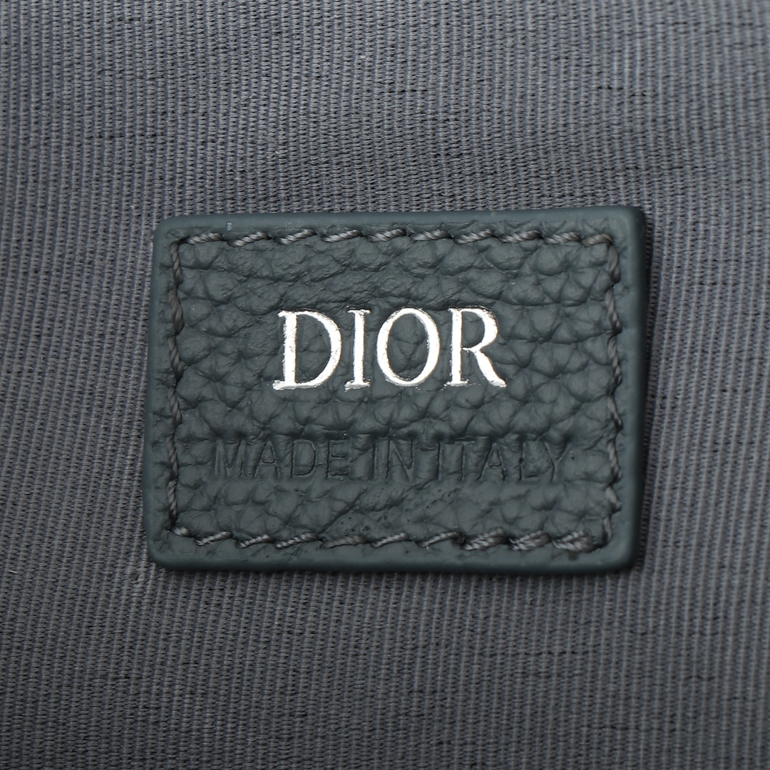 Dior Basic Bag Cow Leather Gray Foldable L-s-242l