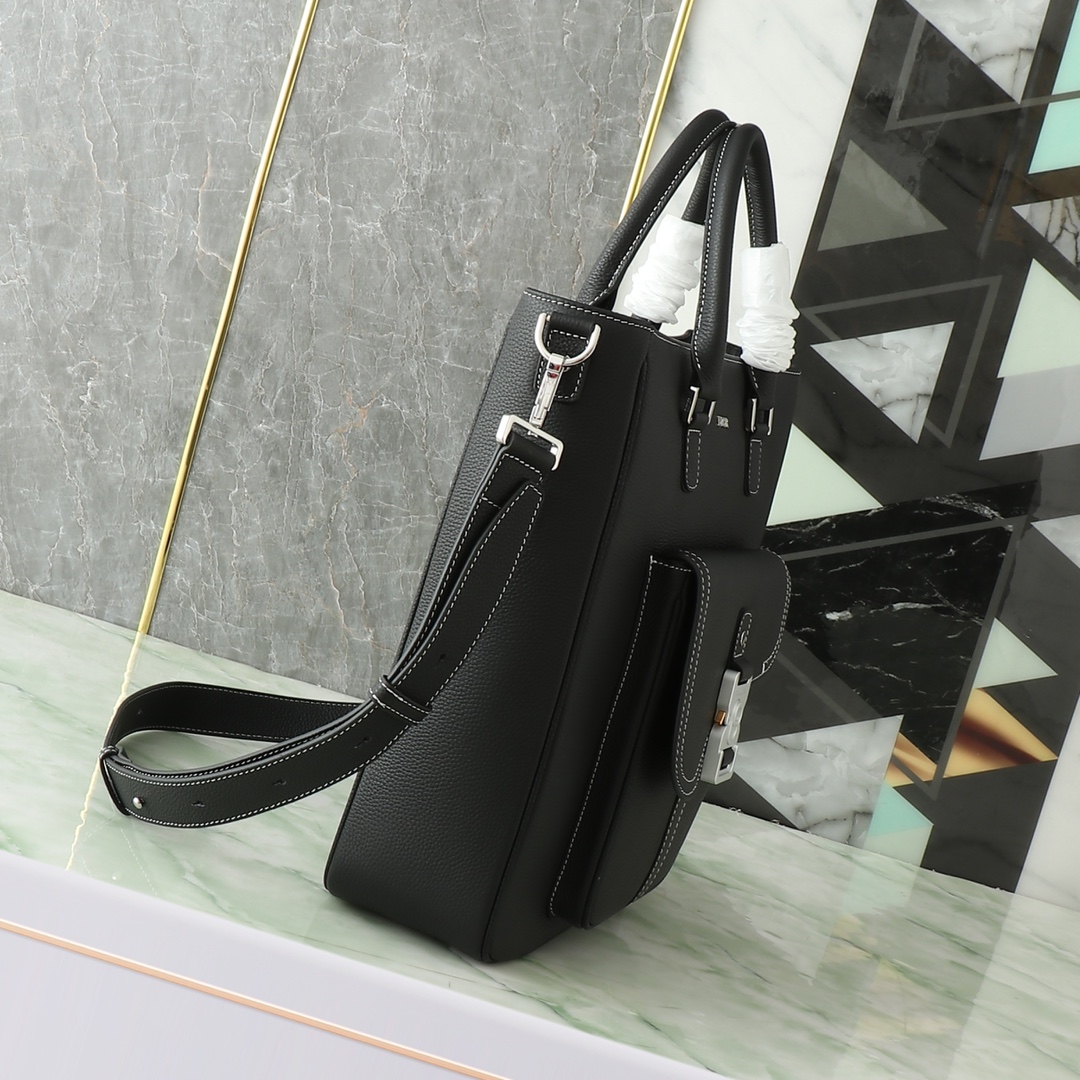 Dior Basic Bag Cow Leather Black S