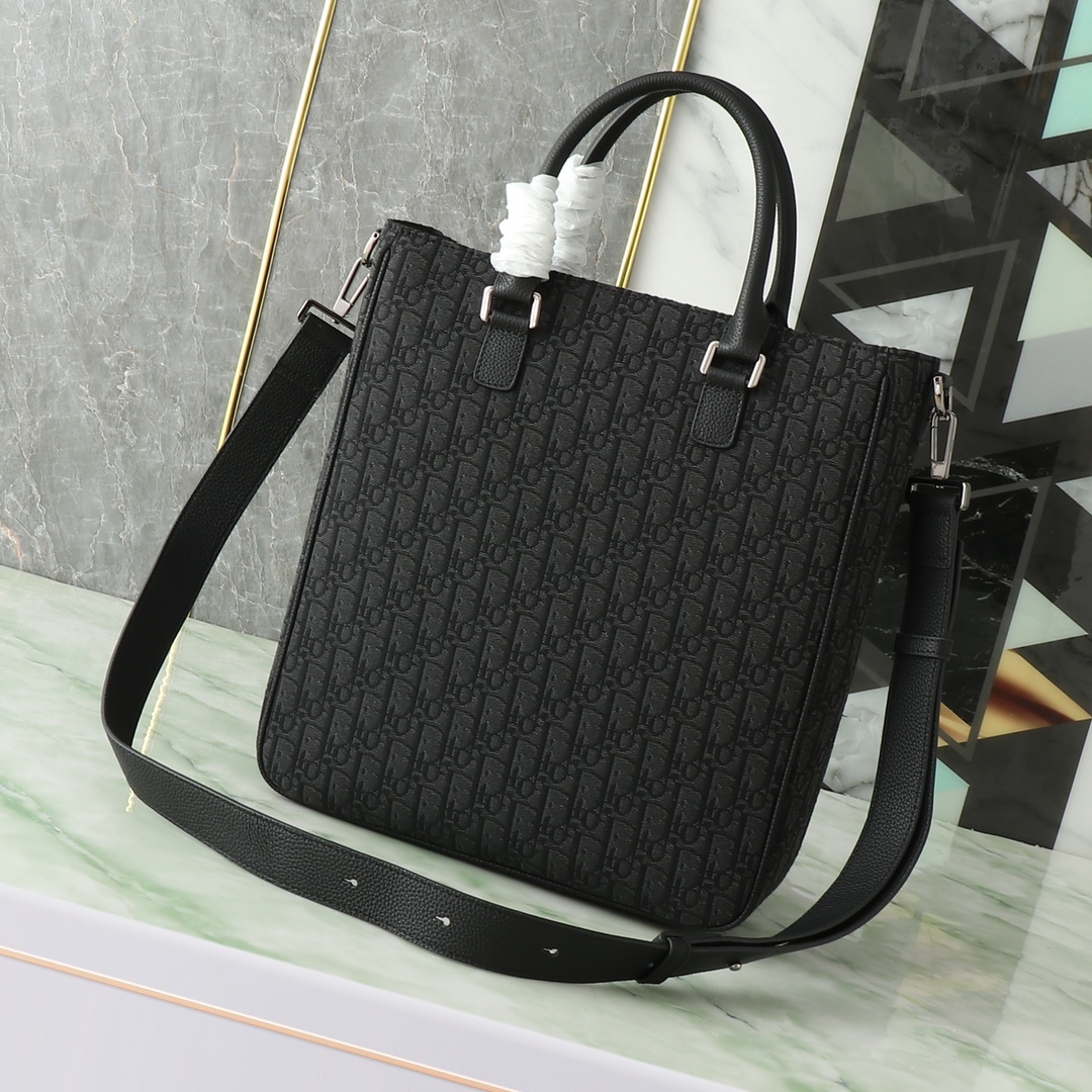 Dior Basic Bag Cow Leather Black L-s