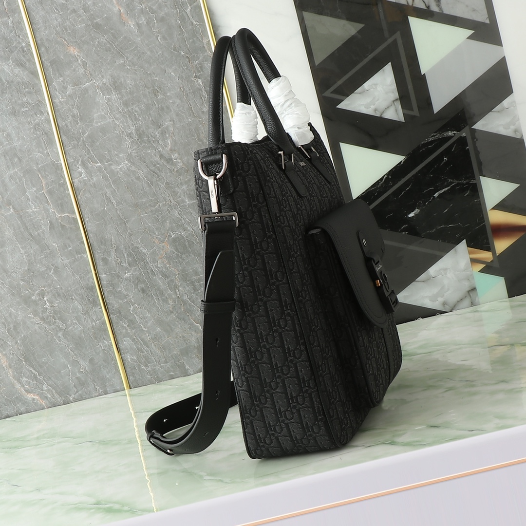 Dior Basic Bag Cow Leather Black L-s